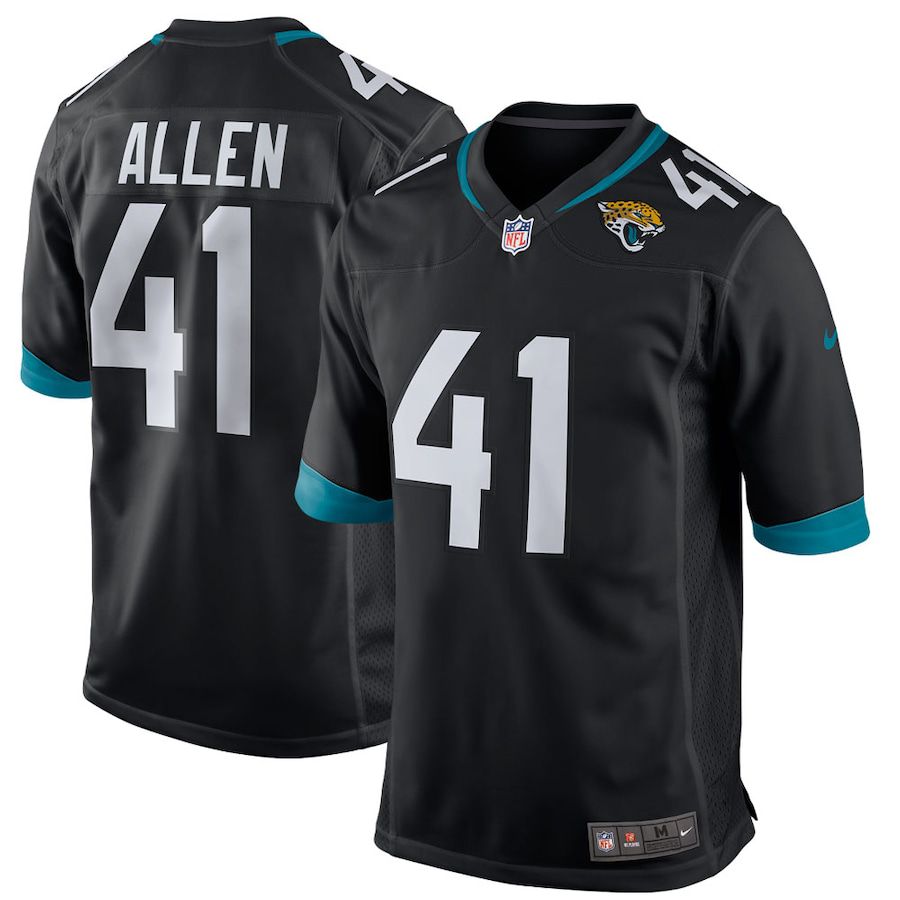 Men Jacksonville Jaguars #41 Josh Allen Nike Black Game Player NFL Jersey